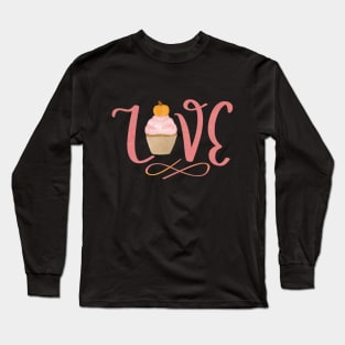 Love Cupcakes Long Sleeve T-Shirt